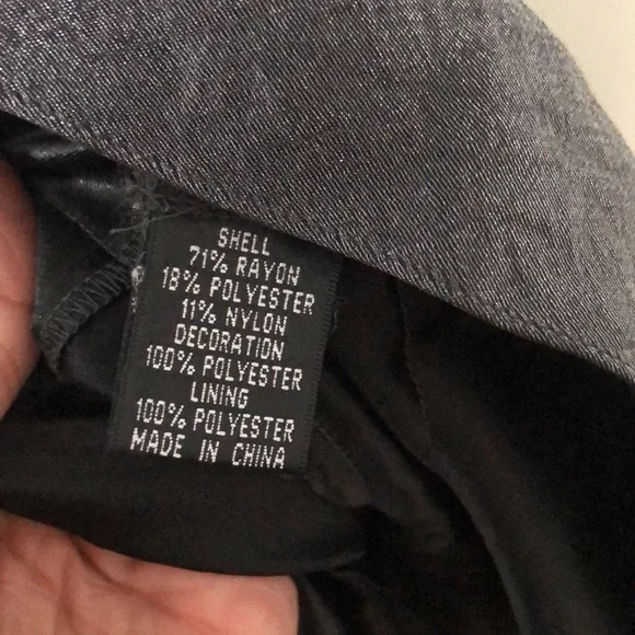 Adrianna Papell 2 Piece Formal Dress Top and Full Length Skirt Grey Metallic - Picture 7 of 13